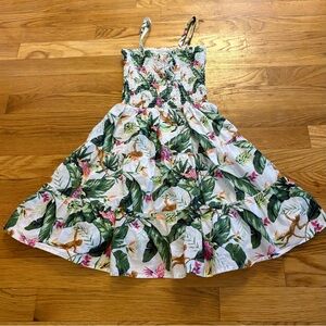 Janie & Jack monkey chimpanzee perfect for the zoo size 8 Floral dress